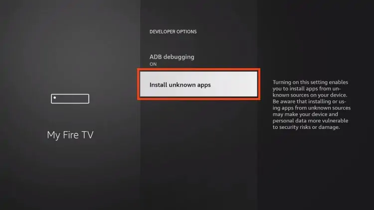 developer options missing on firestick 6