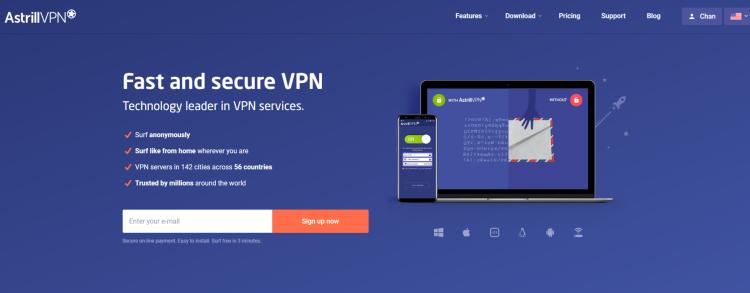 astrill vpn site